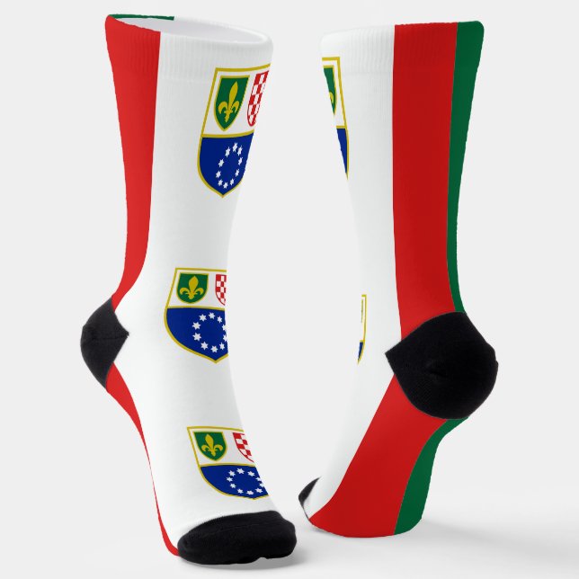 Chaussette Drapeau de la Fédération de Bosnie (Angulaire)