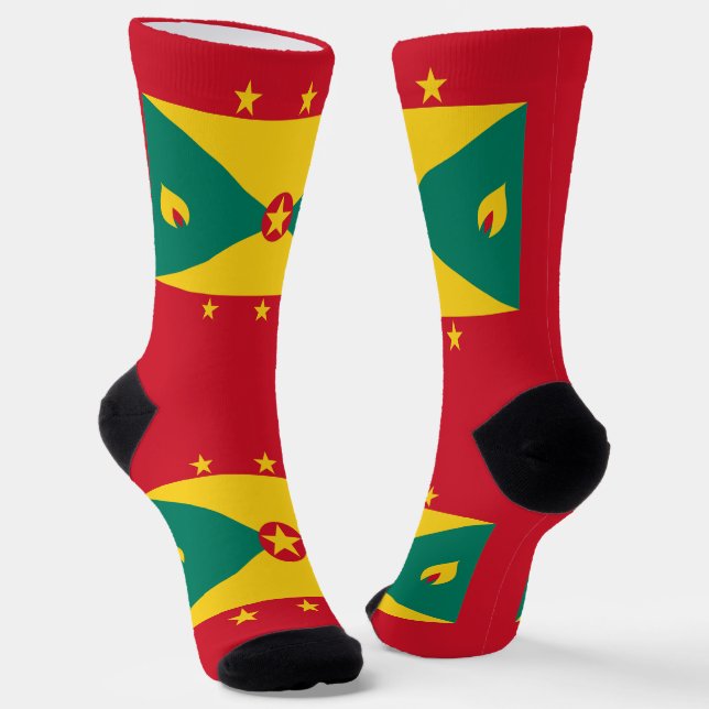 Chaussette Drapeau de la Grenade (Angulaire)