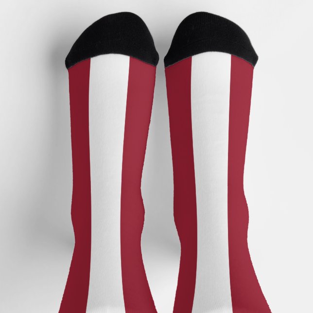 Chaussette Drapeau de la Lettonie (Haut)