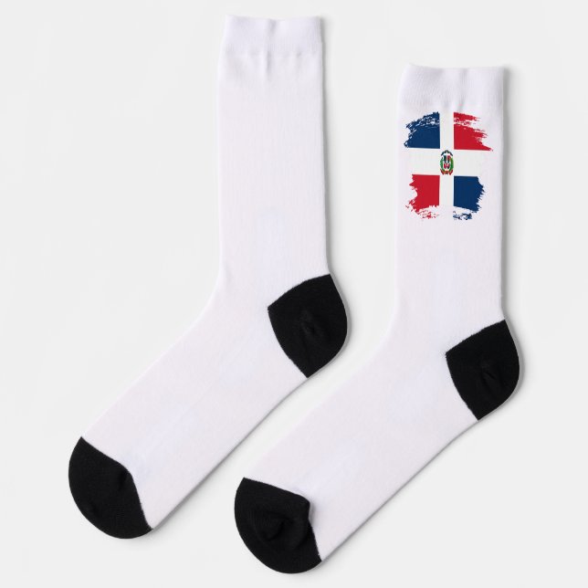 Chaussette Drapeau de la République Dominicaine (Gauche)