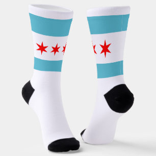Chaussette Drapeau de la ville de Chicago (Illinois)