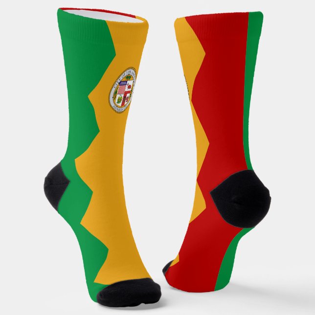 Chaussette Drapeau de la ville de Los Angeles (Angulaire)
