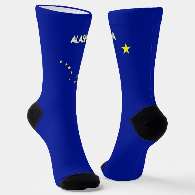Chaussette Drapeau de l'Alaska (Angulaire)