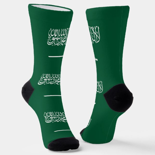 Chaussette Drapeau de l'Arabie saoudite (Angulaire)