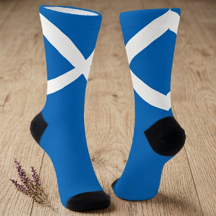 Chaussette Drapeau de l'Écosse Tartan Patriotique Écossais 