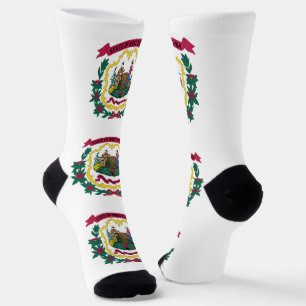 Chaussette Drapeau de l'État de Virginie-Occidentale