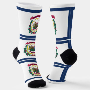 Chaussette Drapeau de l'État de Virginie-Occidentale