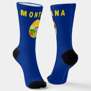 Chaussette Drapeau de l'Etat du Montana Fière du Montanan Amu