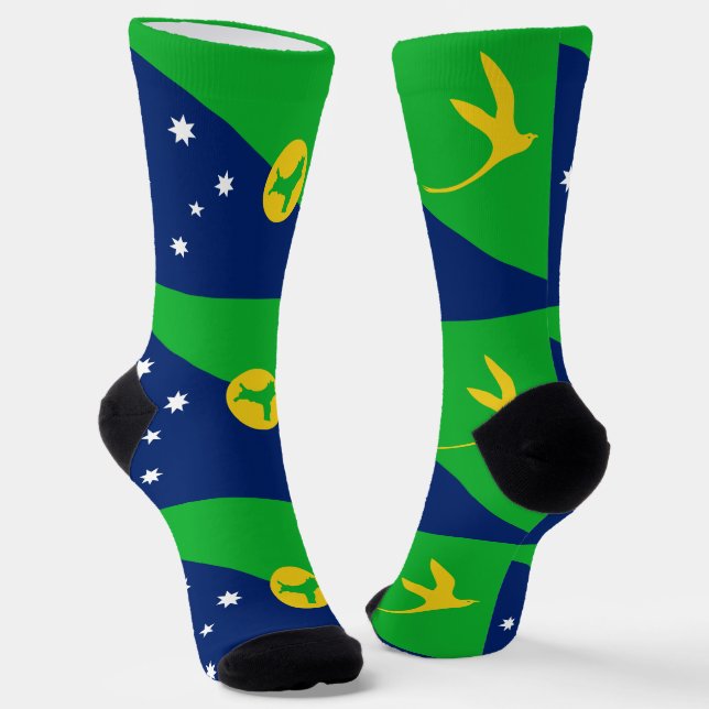 Chaussette Drapeau de l'île Christmas (Angulaire)
