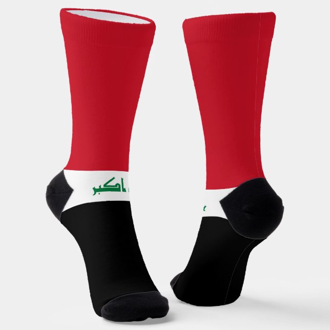 Chaussette Drapeau de l'Irak (Angulaire)
