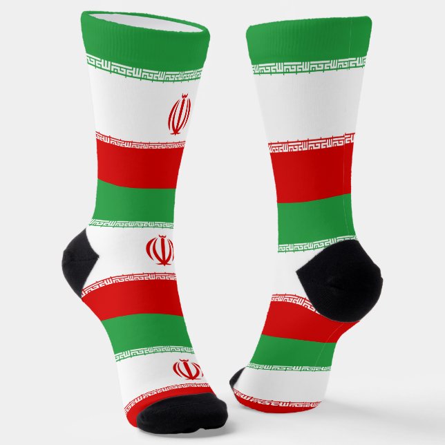 Chaussette Drapeau de l'Iran (Angulaire)