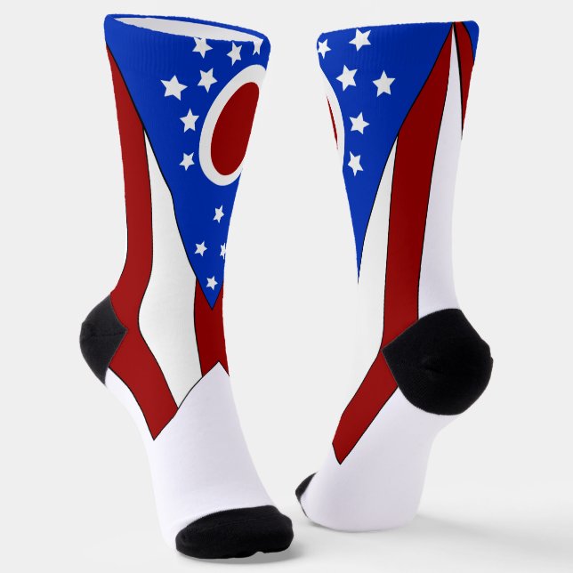 Chaussette Drapeau de l'Ohio (Angulaire)