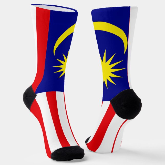 Chaussette Drapeau de Malaisie (Angulaire)