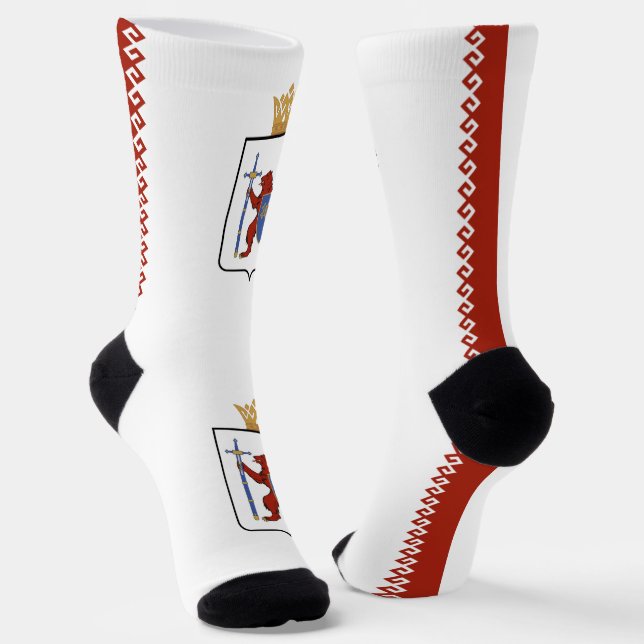 Chaussette Drapeau de Mari El (Angulaire)