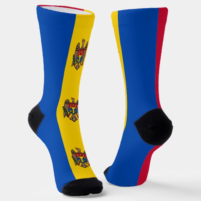 Chaussette Drapeau de Moldova (Angulaire)