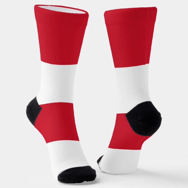 Chaussette Drapeau de Monaco (Angulaire)
