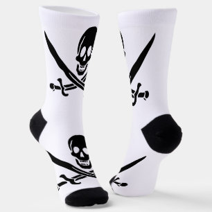 Chaussette Drapeau de pirate Crâne croisé épées