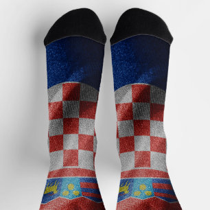 Chaussette Drapeau de soie croate
