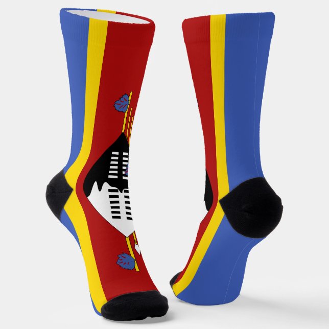 Chaussette Drapeau d'Eswatini (Angulaire)