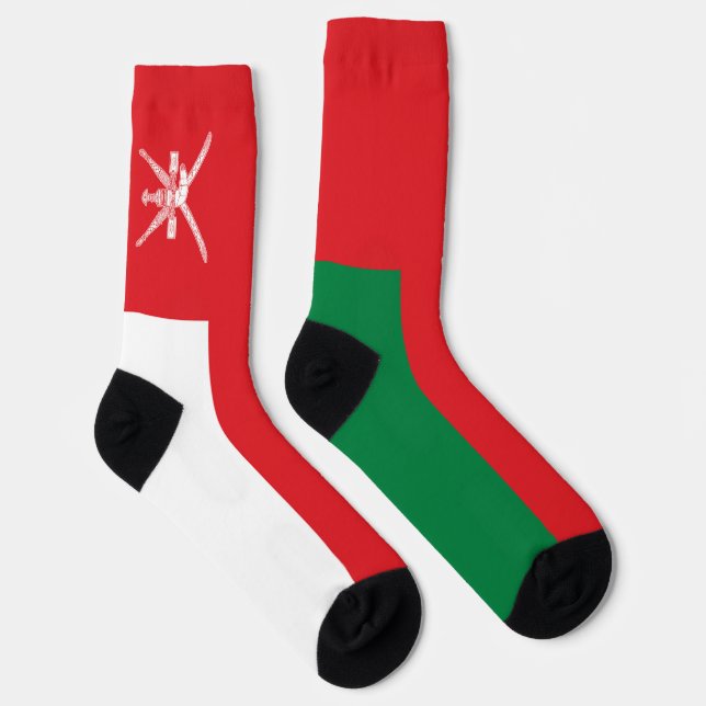 Chaussette Drapeau d'Oman (Droite)