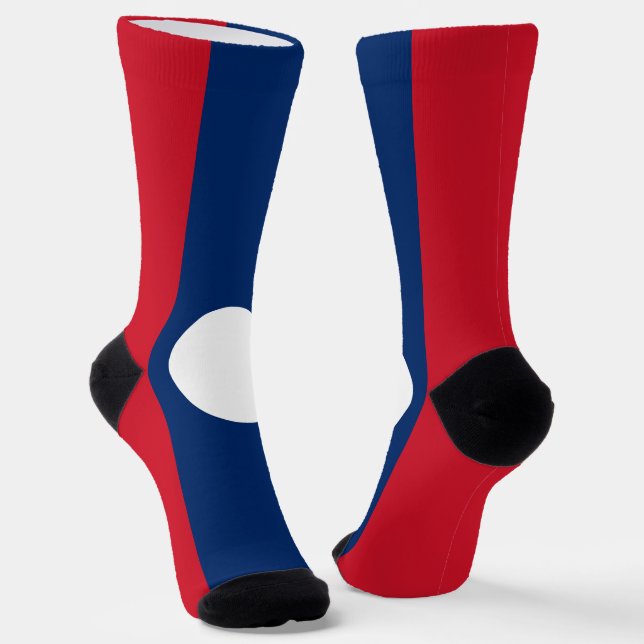 Chaussette Drapeau du Laos (Angulaire)