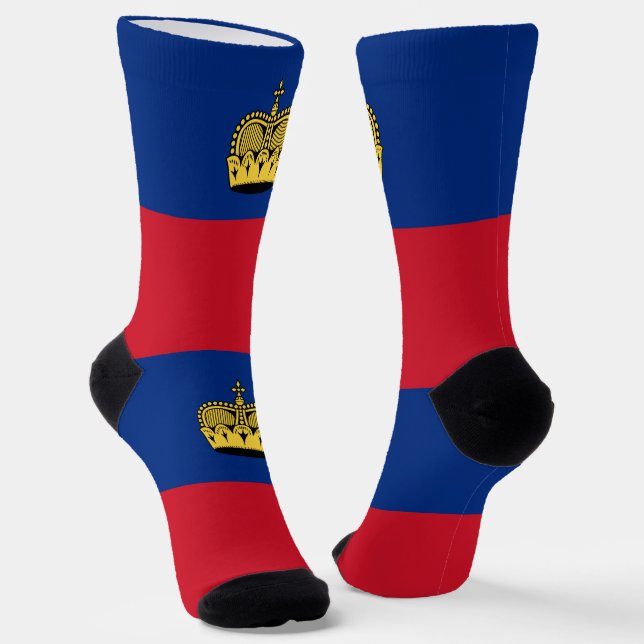 Chaussette Drapeau du Liechtenstein (Angulaire)