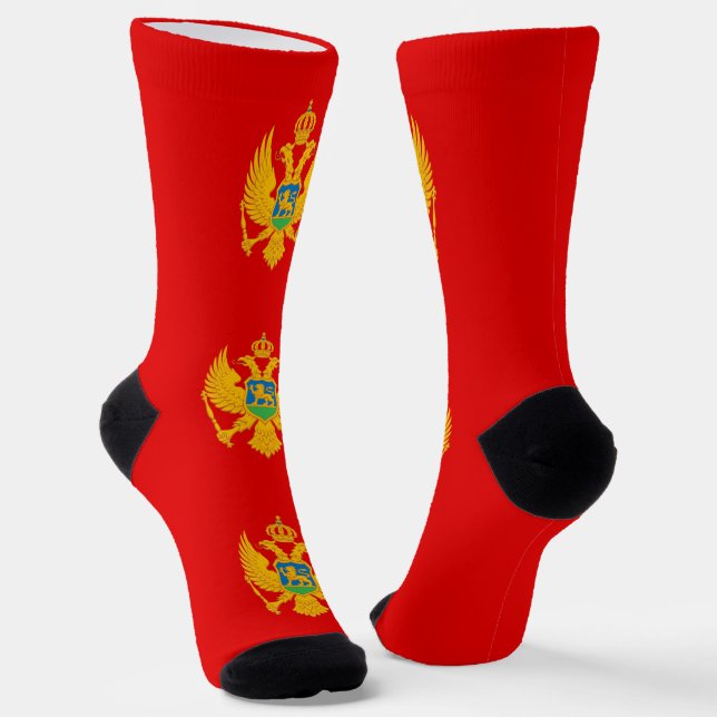 Chaussette Drapeau du Monténégro (Angulaire)