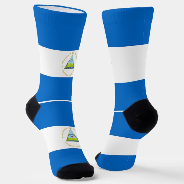 Chaussette Drapeau du Nicaragua (Angulaire)