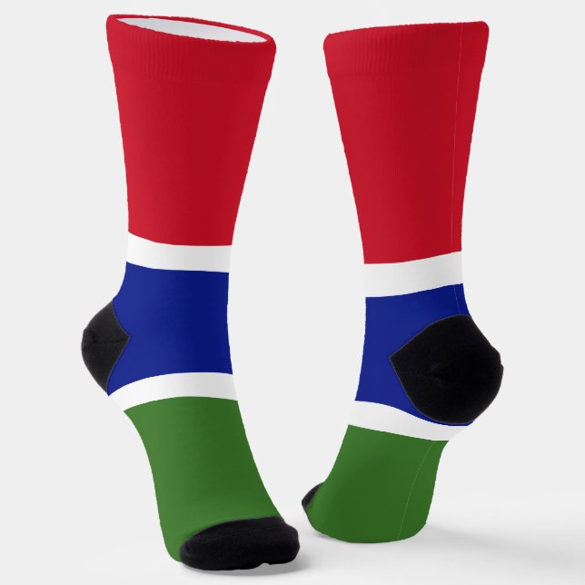 Chaussette Drapeau Gambie (Angulaire)