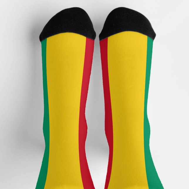 Chaussette Drapeau Guinée (Haut)