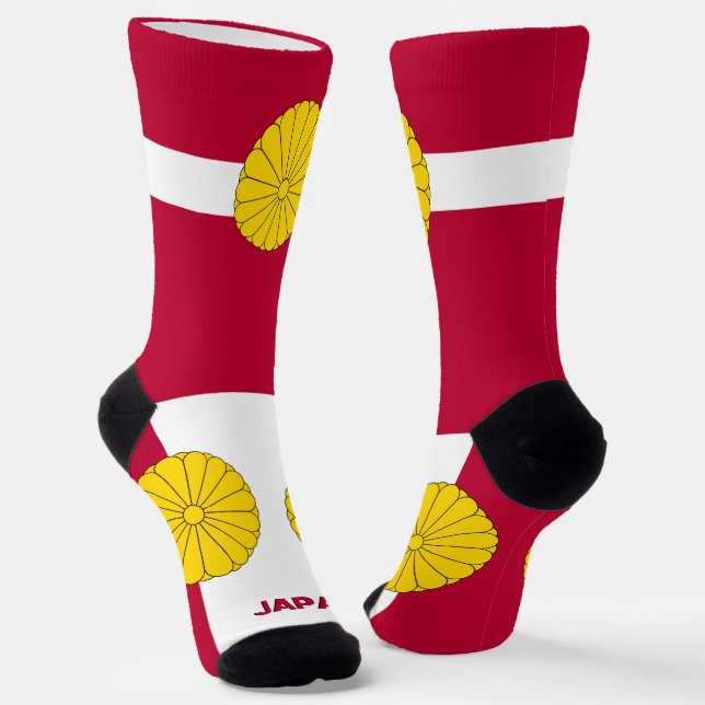 Chaussette Drapeau japonais patriotique, Japon durable (Angulaire)