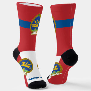 Chaussette Drapeau mongol Patriotique, Mongolie durable