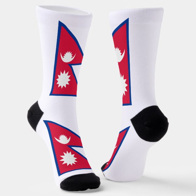 Chaussette Drapeau népalais (Angulaire)