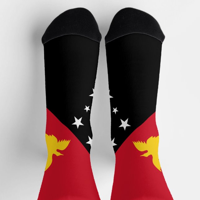 Chaussette Drapeau Papouasie-Nouvelle-Guinée (Haut)