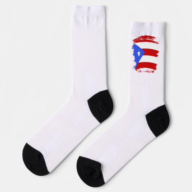 Chaussette Drapeau Porto Rico (Gauche)