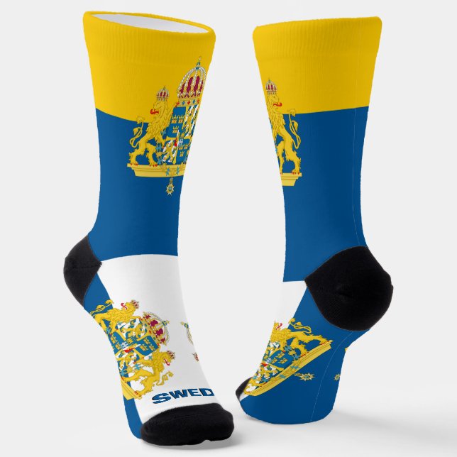 Chaussette Drapeau suédois Patriotique, durable Suède Premium (Angulaire)