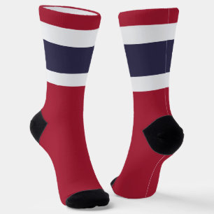 Chaussette Drapeau thaïlandais de la Thaïlande Fun Patriotic 