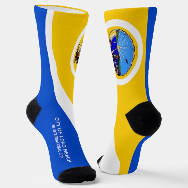 Chaussette Drapeau urbain de Long Beach (Californie) (Angulaire)