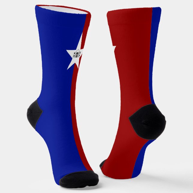 Chaussette Drapeau urbain de San Antonio (Texas) (Angulaire)