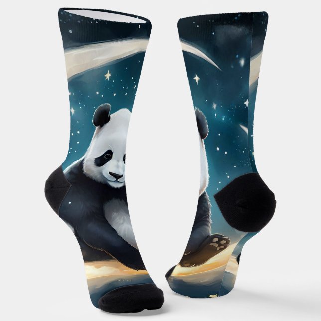 Chaussette Dreaming in Moonlight : La Serenade céleste de Pan (Angulaire)