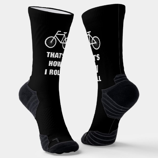 Chaussette Drôle cadeau chaussettes de vélo. C'est comme ça q (Angulaire)
