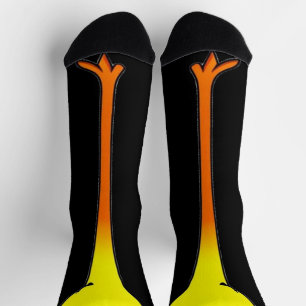 Chaussette Drôle jambe de poulet Pieds Chaussettes Genou Anim