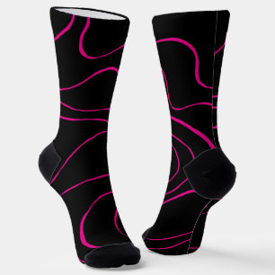 Chaussette Ebb et flux 2 - Oreiller Magenta et Black Thlow