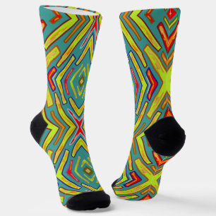 Chaussette Éclair  Flash Fun Jaune Vert 