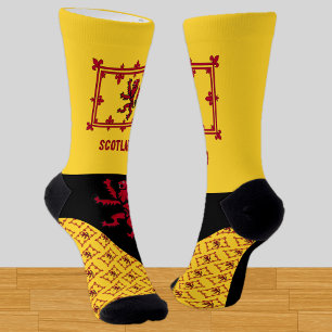 Chaussette Écossais, patriotique, Rampant, drapeau écossais