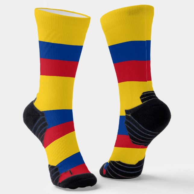 Chaussette Écran sportif avec drapeau de la Colombie (Angulaire)