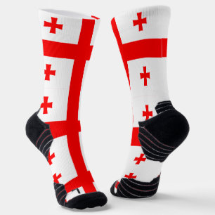 Chaussette Écran sportif avec drapeau de la Géorgie