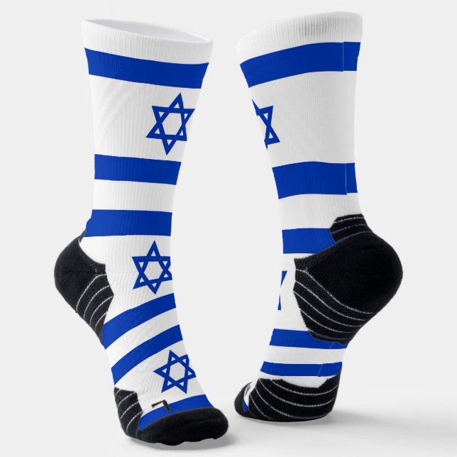 Chaussette Écran sportif avec drapeau d'Israël (Angulaire)