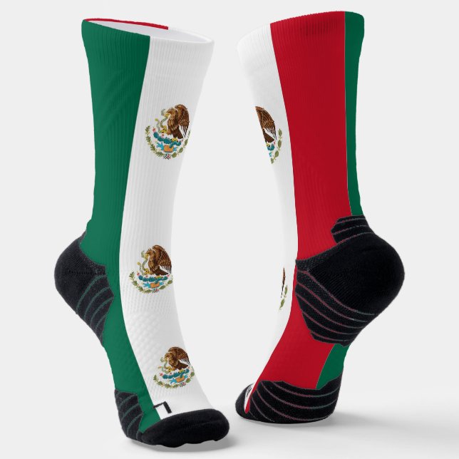 Chaussette Écran sportif avec drapeau du Mexique (Angulaire)
