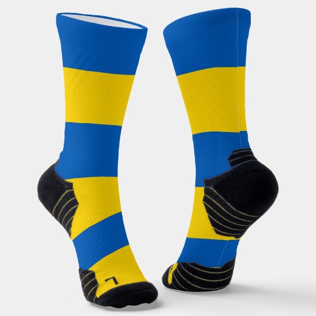 Chaussette Écran sportif avec drapeau d'Ukraine (Angulaire)